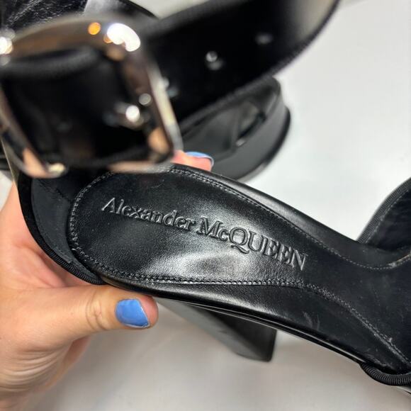 Alexander McQueen Block Heel Platform Sandals - Picture 12 of 13